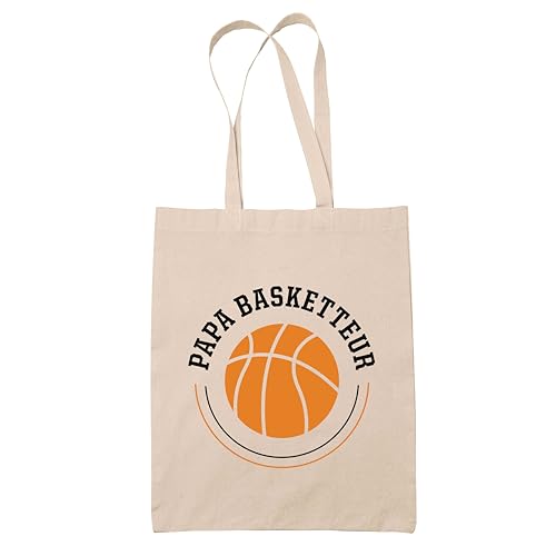 Sac cabas jute papa basketteur idéal pour le sport et le travail