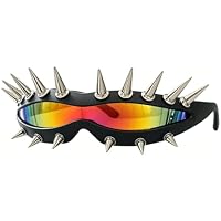 OhMill Cyclops - Gafas de sol punk perforadas, gafas de sol