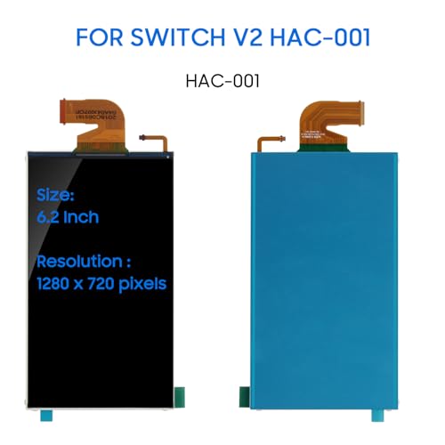 Pantalla LCD para Nintendo Switch V2 con kit de herramientas y cristal templado 2
