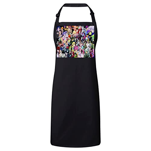 Tablier cuisine premium noir anime manga pour cuisiner vos ramens à la maison