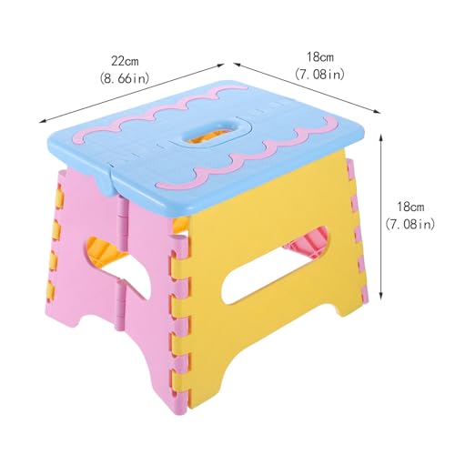 Tabouret portable pliable 18 cm grosse capacité de charge - 4