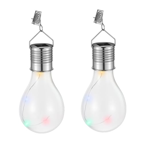 DOITOOL 4 Pcs Lâmpada Led Ao Ar Livre Lâmpada De Mudança De Cor Ao Ar Livre Lâmpadas Led Lustre Lâmp