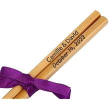 30 Pairs New personalized Chopsticks,Personalized Custom Bamboo Wood Chopsticks,Customize Chinese Japanese Style Chopstick 30