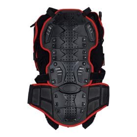 Protektorenjacke AHP Protektorenweste Protektor Körperschutz Motorrad Motocross Schwarz Rot