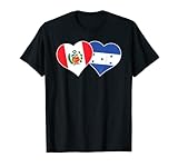 Honduran Peruvian Flag Love Honduras Peru Heart T-Shirt