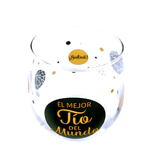 Framan Vaso de vidrio Eres la/el mejor para familiares (Tío)