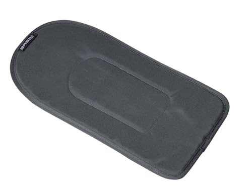 Basil Pasja Hundefahrradkorb MIK L, 38 l, Hinten, Aus handgeflochtener Weide, Inkl. abschließbarer MIK-Adapterplatte, Abnehmbar, Mit waschbarem Kissen, Ideal für Fahrradtouren mit deinem Hund