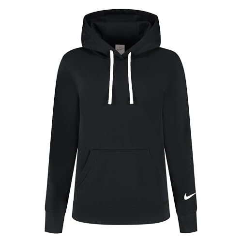 Nike Park 26 Fleece Sudadera con Capucha De Fútbol para Mujer, Black/White, IO9040-010, XL