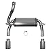 Hooker Headers BH5413: 2018-21 Jeep Jl Dual Tip Axle-Back Exhaust
