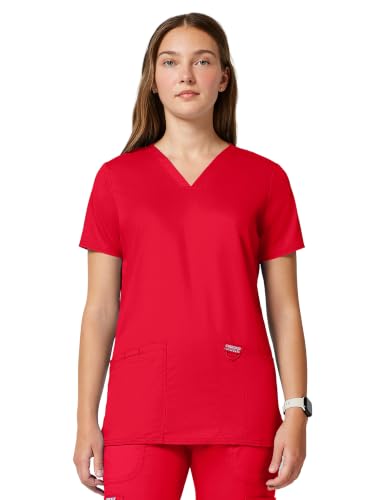 Image of Cherokee WW Revolution Medical Women's Scrub Top V-Neck 3-Pocket Scrubs