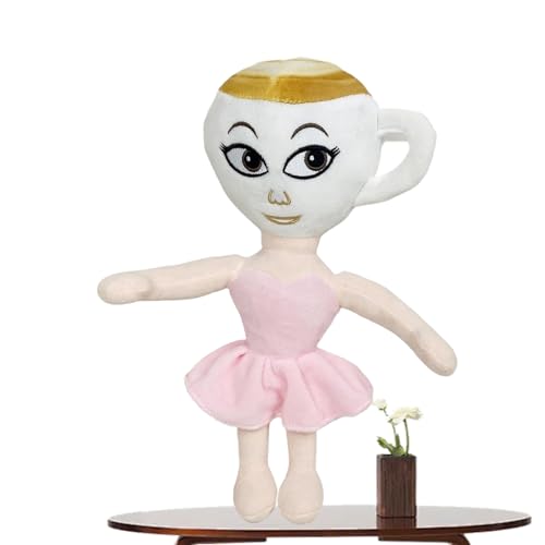 Ballerina Cappuccino Toy, Italian Brainrot Plush, Tralalero Tralala Plushie Italian Brain Rot Toys Plushie, For Kids & Collectors, Soft Toys for Bedroom Decor & Role Play