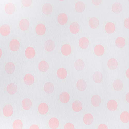 Andi Mae Crib Sheet - Watercolor Pink Dots - 100% Jersey Cotton - Fits Standard Crib Or Toddler Mattresses #TOP6
