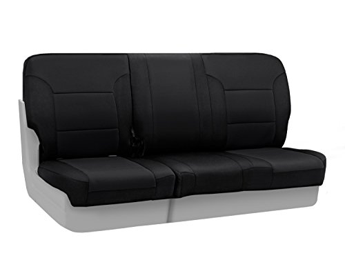 Coverking Custom Fit Rear 60/40 Bench Seat Cover for Select Toyota 4Runner Models - Neosupreme Solid (Black) #1