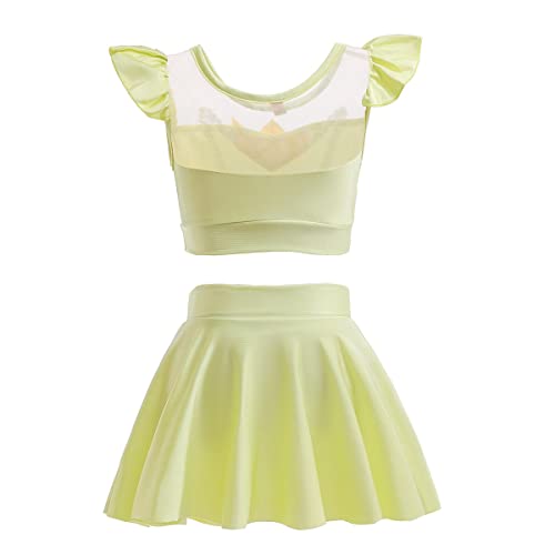 Image of MYRISAM Girls Princess Two-Piece Tankini Swimsuits Party Bathing Suits Ruffles Beach Surf Swimming Swimwear Bikini Set