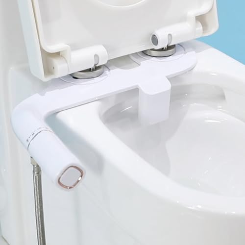 Michear Bidet Attachment for Toilet,Ultra-Slim Self Cleaning Dual Nozzle Hygienic Toilet Bidet,Pressure Adjustable Water Pressure,Posterior & Nozzle Cleaning Bidet Attachment