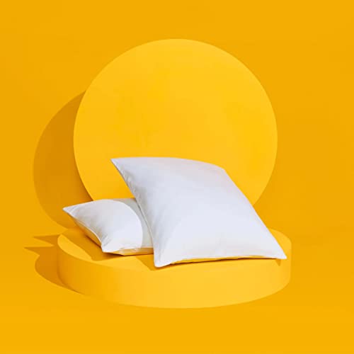 Slumber Cloud Core Cooling Pillow Covers - NASA Temperature Regulation Technology White Single Pack Standard