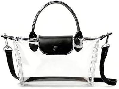 Elojieza Clear Stadium Event Bag – Small Waterproof Crossbody Purse for Concerts, Sports, World Cup...