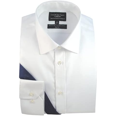 COLLAR AND CUFFS LONDON Non-Iron Slim Fit Shirt Cover