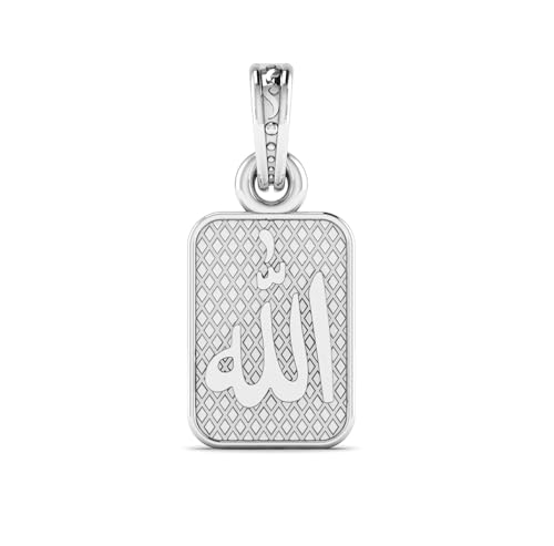 Pendentif religieux musulman Allah argent 925 médaillon chance AMZ 340