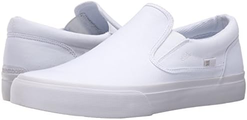 DC Men's Trase Slip-On TX Skate Shoe, White/White, 9.5 M US | Image 6