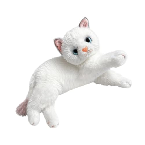 Sharplace Peluche Chat Réaliste, Poupée Chat à Câliner pour Enfants, Coussins Réalistes en Forme d'animaux, Cadeau Doux et Doux, Chatons en Peluche pour...