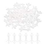 PATIKIL 60 Stück PCB-Platinen-Isolationssäule, Nylon-Rückhalte-Schaltkreisplatinenklammern-Abstandshalter Doppelter Kopf-Isolationshalterstützhöhe 16mm / 0,63