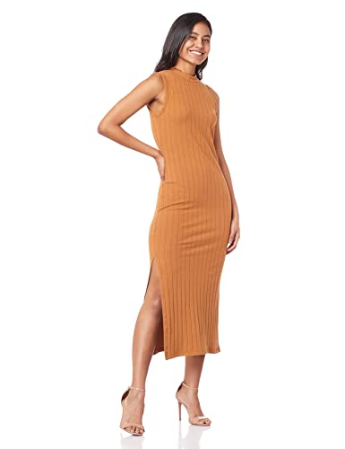 Vestido Canelado Feminino Colcci Marrom Drome P