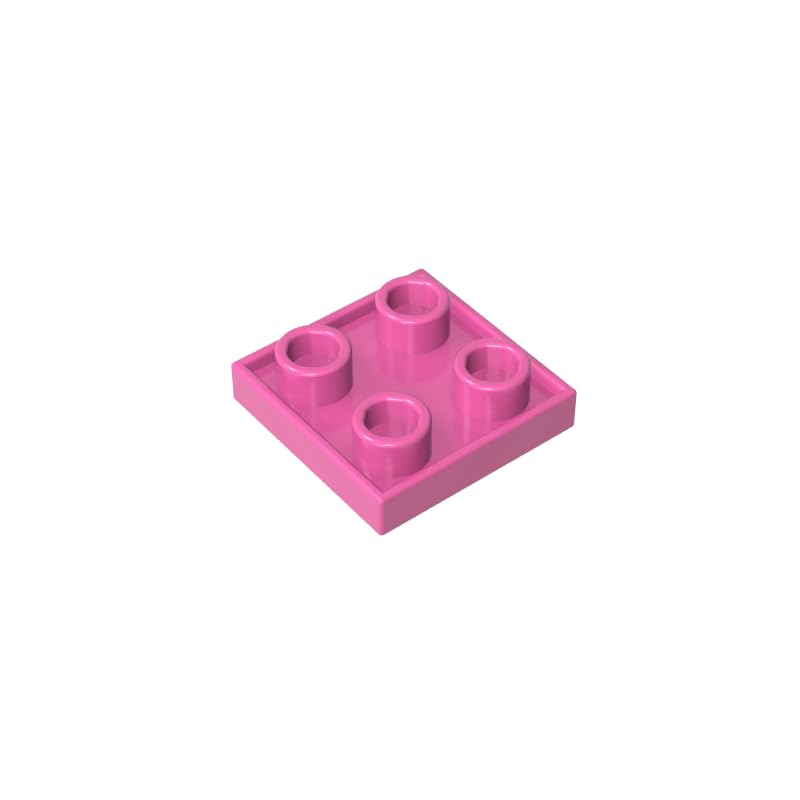 GDS-90248 2x2 Double-Sided Plate MOC Building Blocks, Dark Pink, 50 PCS — image 1