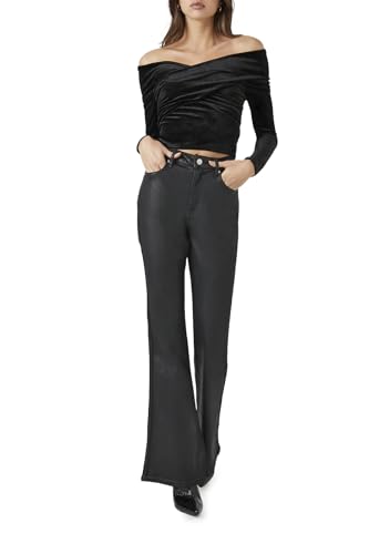 Forever 21 Women's Stone Wash Flare Jeans