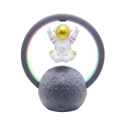 Magnetic Levitating Speaker Bluetooth 5.0, 360 Degree Rotation 7 Colors Wireless Floating Cool Tech Gadgets for Home Office Decor