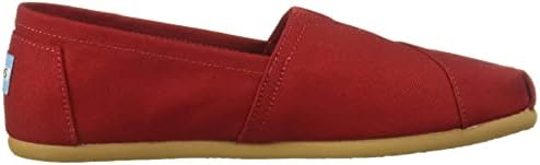 TOMS Women's Classic Alpargata Slip-On Shoe Red Canvas 9.5 M | Image 5