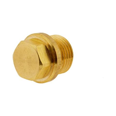 Verschlussstopfen mit Außensechskant und Bund G 1/4", 16 bar Messing Verschlusskappe Cover