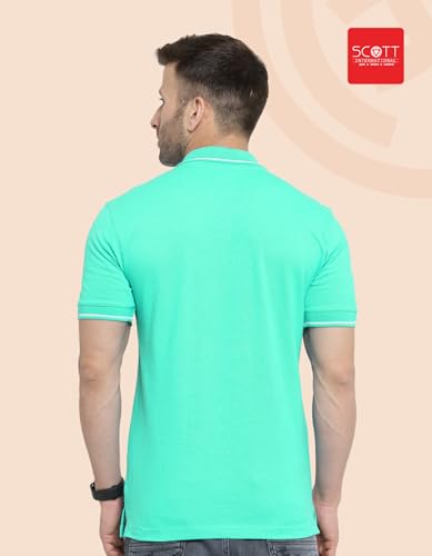 Image of Scott International Cotton Polo T Shirt | Collar Tshirts | Half Sleeves Plain T Shirt | T-Shirt |Tshirt for Men Stylish | Men's Tshirt