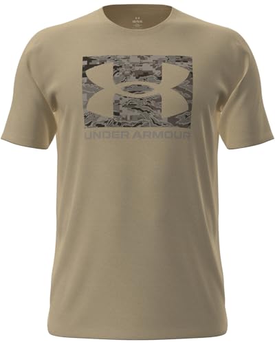 Under Armour Homme UA ABC Camo Boxed Logo T-Shirt, Kaki des Champs/Timberwolf Taupe, XL EU