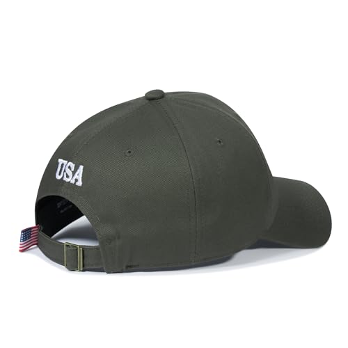 Image of American Flag Hat, Adjustable Fit USA Baseball Cap for Men Women, Dad Hats, Outdoor Ball Caps for Casual Wear