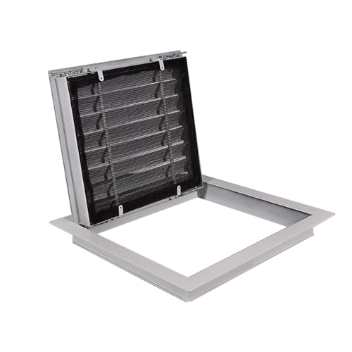 Puerta de ático resistente con cerradura de seguridad hermética 2
