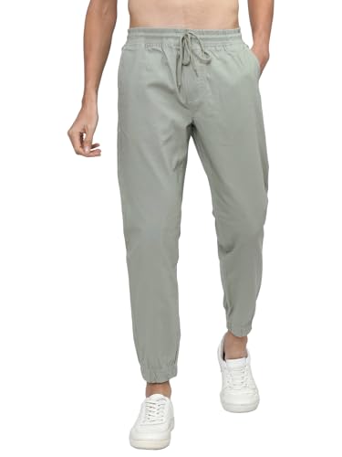Image of Highlander Men's Cargo Jogger Trousers | Perfect for Casual Outings,Travel & Work Wear with Utility Pockets