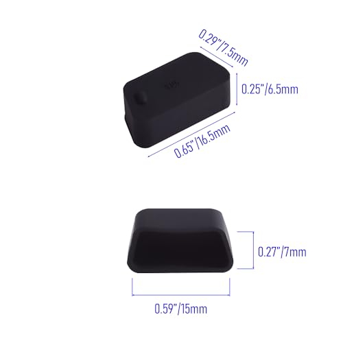 Image of 5 PCS VGA /DB9 Port Anti-dust Plugs, Silicone Covers Caps Stoppers, Port Protector for RS232, HDB15, DB9, 0.59 x 0.28 (LxW)