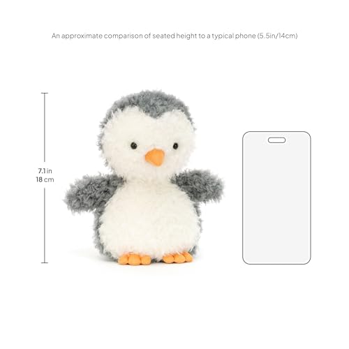 Image of Jellycat Little Penguin Stuffed Animal, 7 inches - Bird Plush Toy - Classic Children's Gift