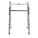MediChoice Single-Release One Button/Folding Walker, Height Adjustable, Aluminum, 250 lb. Capacity (1 Each)
