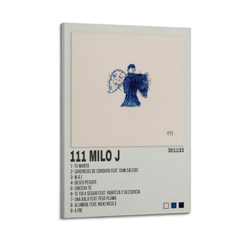 KINGGHYLL Póster decorativo de Milo J Album 111, lienzo decorativo para pared, decoración de sala de estar, póster estético moderno, 20 x 30 cm, estilo marco