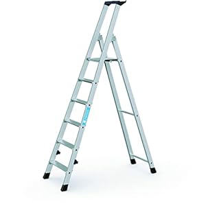ZARGES 42456 Aluminium Stufen-Stehleiter