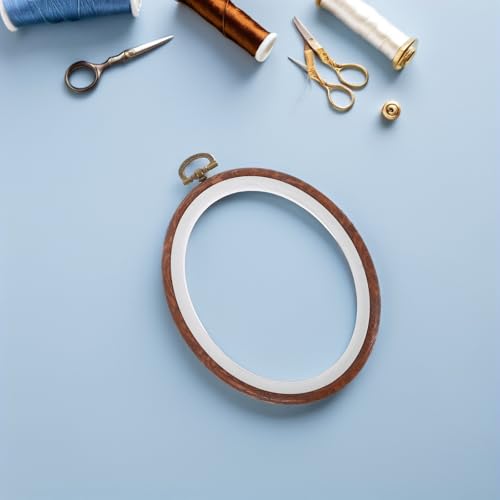 Aros de bordado livianos jojofuny en formato circular y ovalado para proyectos DIY cómodos 7