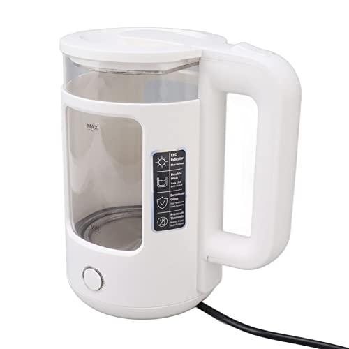 Denash Inalfless Electric Kettle 2000W 304 Acero Inoxidable 2L Doble Capa de Agua Calefacción de Agua Calefacción de té con Protección Automática Final y de Cocción en Seco para el Uso de Oficina de Denash Inalfless Electric Kettle 2000W 304 Acero Inoxidable 2L Doble Capa de Agua Calefacción de Agua Calefacción de té con Protección Automática Final y de Cocción en Seco para el Uso de Oficina de