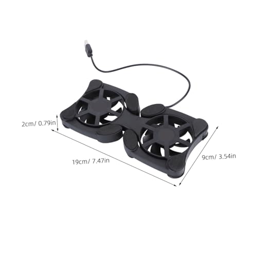 Base refrigerante portátil para laptop con ventiladores dobles miniatura 2