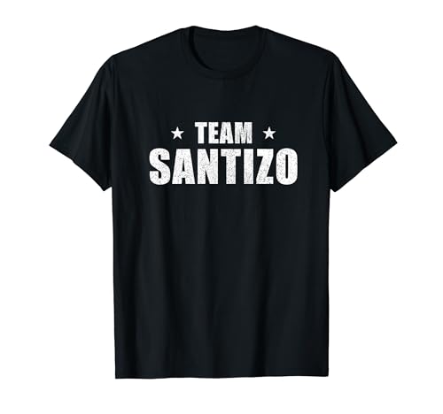 Santizo Apellido Retro Hispano Mexicano Español Familia Camiseta
