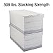 STAPLES Medium Duty File Box, Lift Off Lid, Letter, White/Gray, 4/Carton