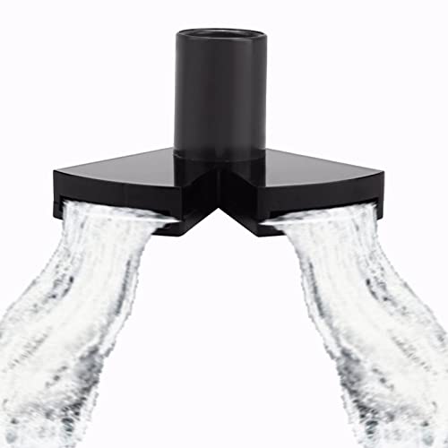 Aquarium Duckbill Nozzle, Acrylic Double Nozzle Water Outlet Return Tube Outflow Jet Pipe Aquarium Extended Rotating Water Outlet Aquarium Return Nozzle