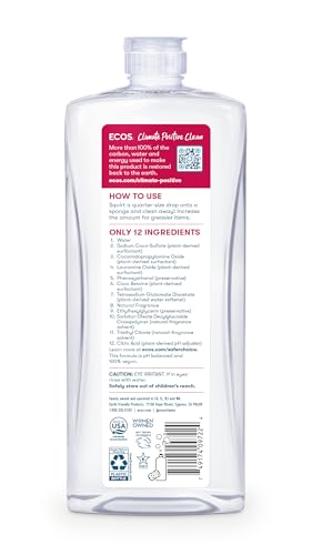 Earth Friendly Products Dishwashing Liquid, Natural Grapefruit, 25 Ounces, Orange (PL972212) - Image 3