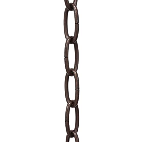 Image of RCH Hardware CH-ST63-U57-AC Steel Chandelier Chain 3 Gauge, Antique Copper (1 Foot)